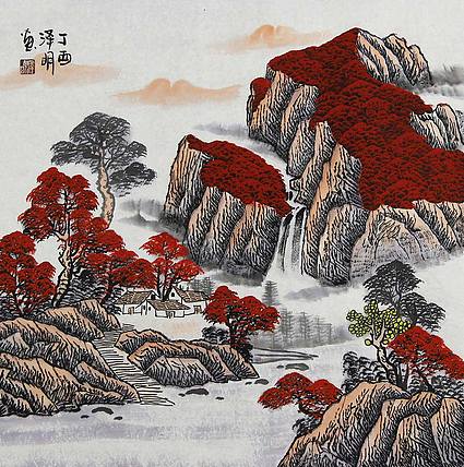 职业艺术家 胡泽明 精品国画