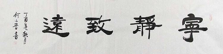 陕西省书法协会会员、中华书画协会陕西分会理事 何小晋 精品 书法