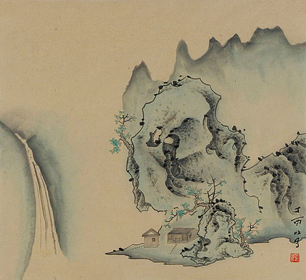 礼佛典藏 当代青年画家 杨浩然 禅意山水 国画