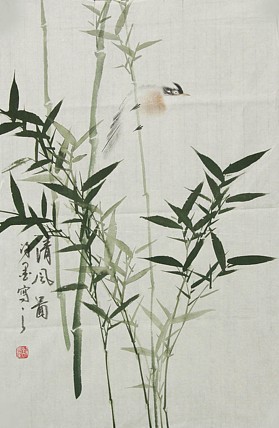 河南省美术家协会会员 许墨 花鸟 国画
