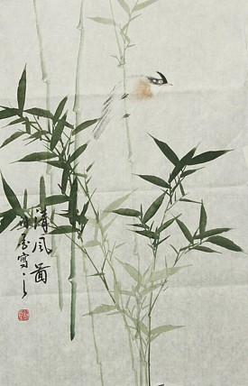 河南省美术家协会会员 许墨 花鸟 国画