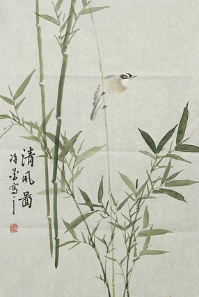 河南省美术家协会会员 许墨 花鸟 国画