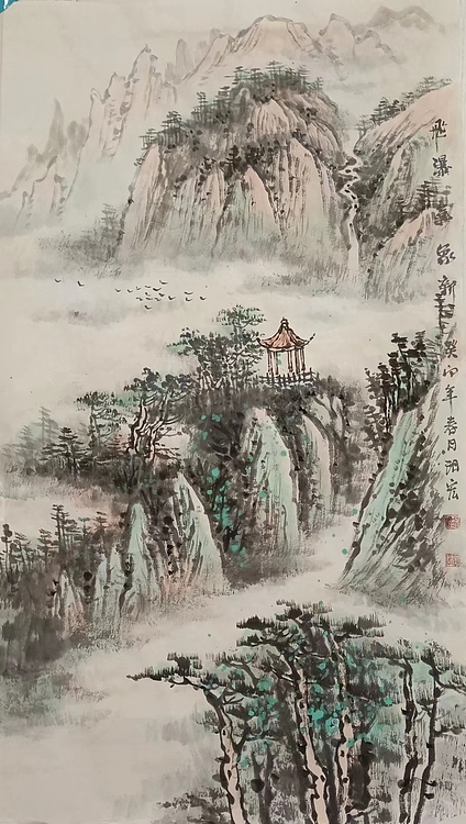 刘玥宏 飞瀑气象新