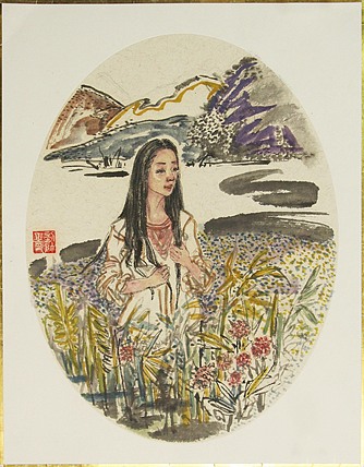 中央美院硕士 刘帅 人物国画