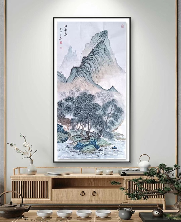 云海松涛 临名画江南春