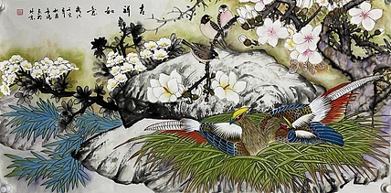 中国美协会员  董阳  （带合影）