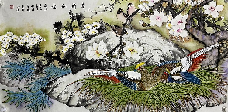 中国美协会员  董阳  （带合影）