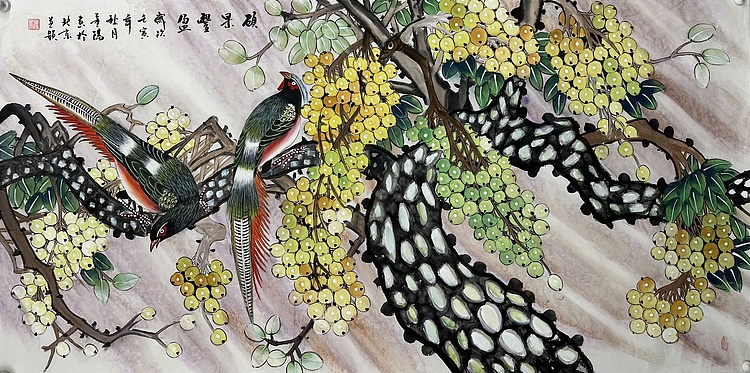 中国美协会员  董阳  （带合影）