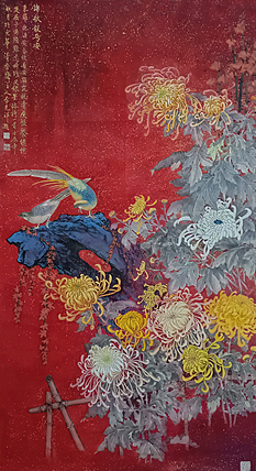 中国美术家协会会员 李克祥《锦秋报平安》精品国画