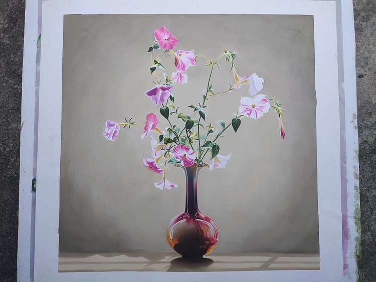 刘益芬 写实花