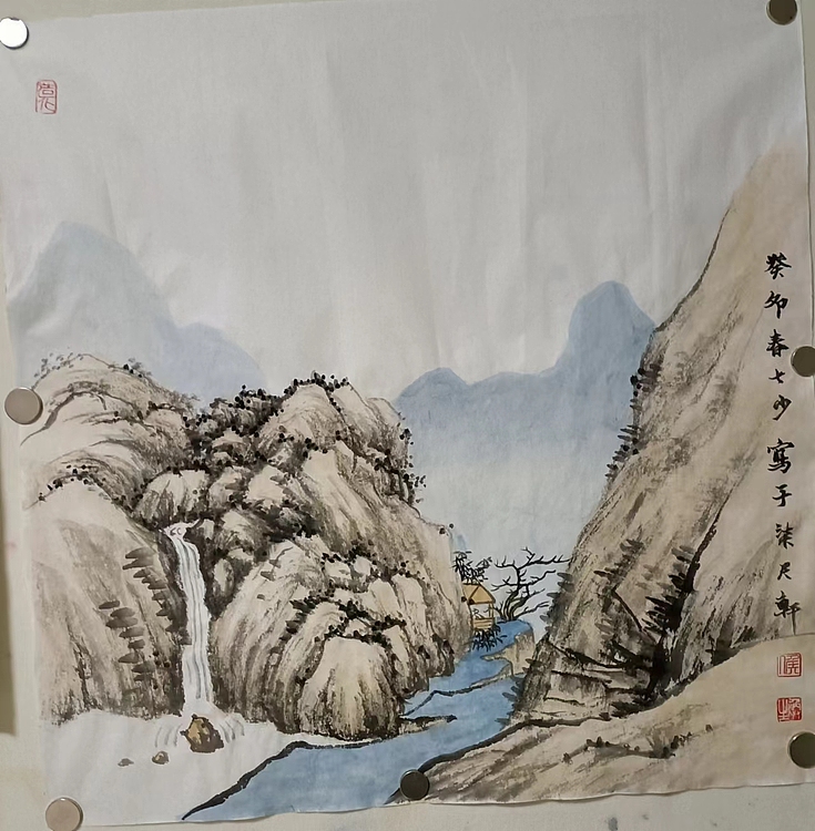 青年书画家 七汐 山水小品