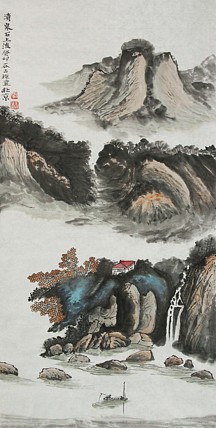 李可染画院画家，黑龙江省美术家协会会员&mdash;&mdash;谷占琛