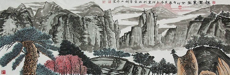 李可染画院画家，黑龙江省美术家协会会员&mdash;&mdash;谷占琛