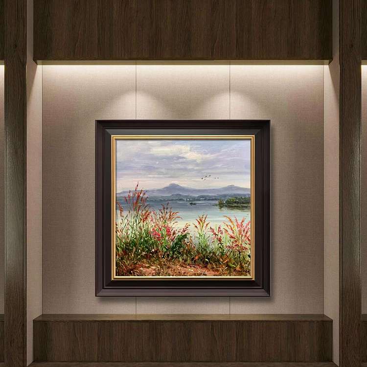 梁峰 江岸春花开