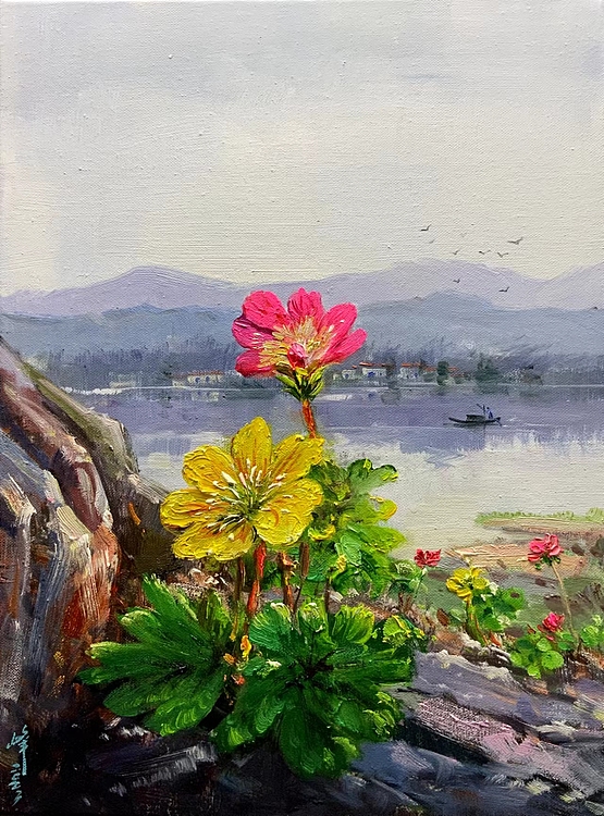 梁峰 江岸花开