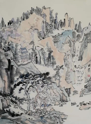 中国画学会理事 中国艺术研究院贾又福山水画工作室 田肃