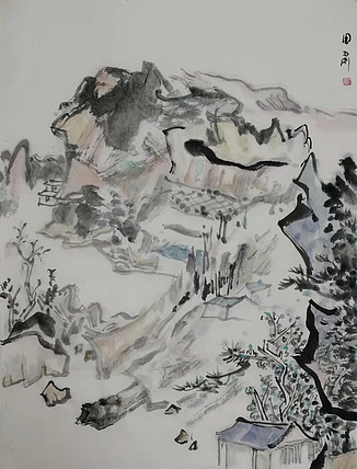 中国画学会理事 中国艺术研究院贾又福山水画工作室 田肃