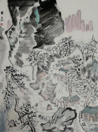 中国画学会理事 中国艺术研究院贾又福山水画工作室 田肃
