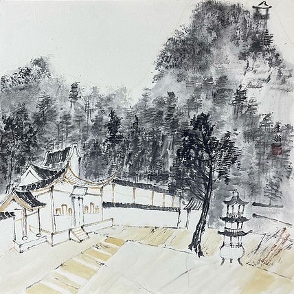李娟  西安美院硕士，陕西省美协会员。写生作品