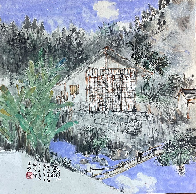 李娟  西安美院硕士，陕西省美协会员。写生作品