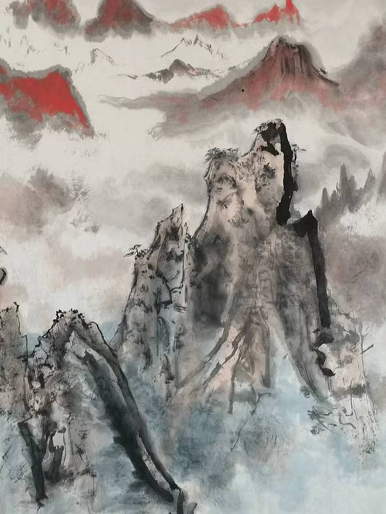 秦广宁 黄山晴云