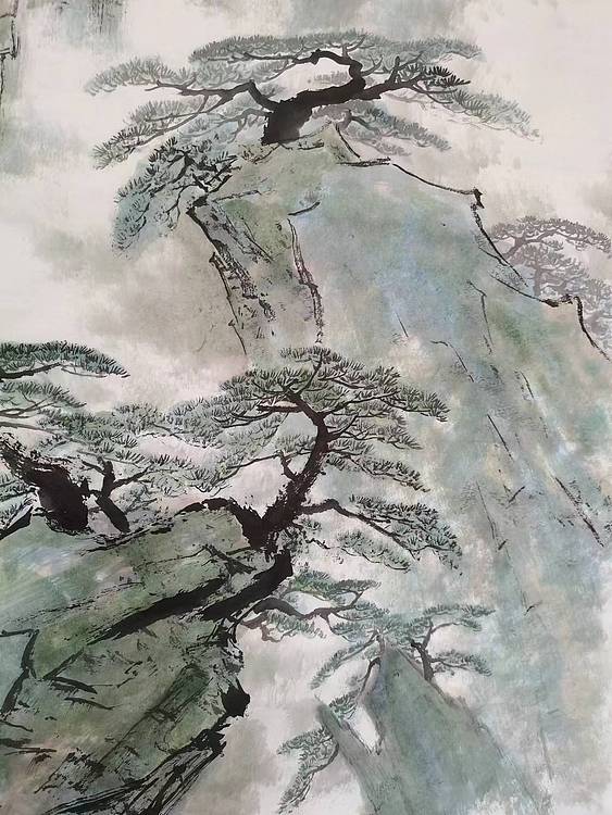秦广宁 云壑飞流图