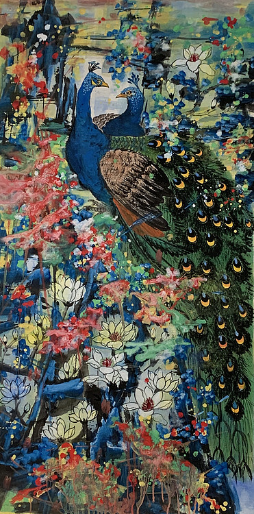 著名画家石齐学生 何金雨