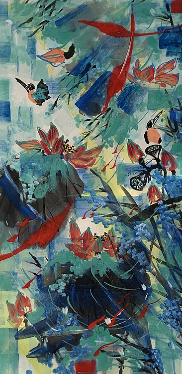 著名画家石齐学生 何金雨