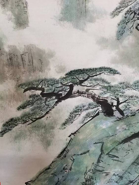秦广宁 云壑飞流图