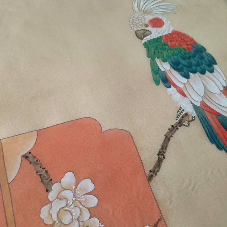 永遇乐 工笔花鸟 小品 绢