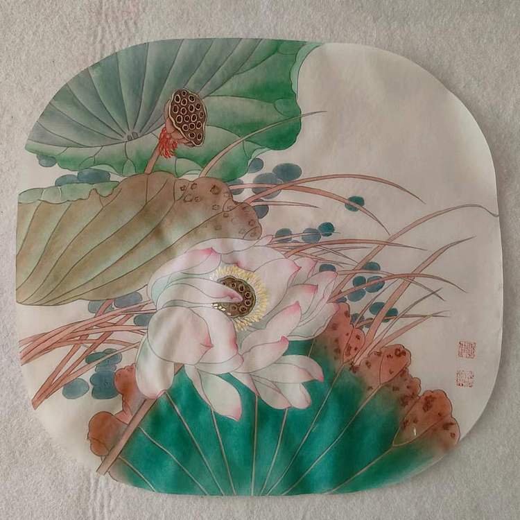 永遇乐 绢 工笔 花鸟