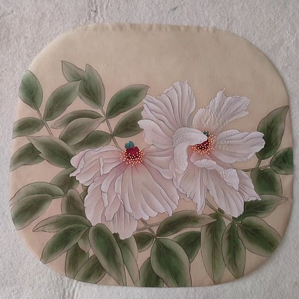 永遇乐 绢 工笔花鸟