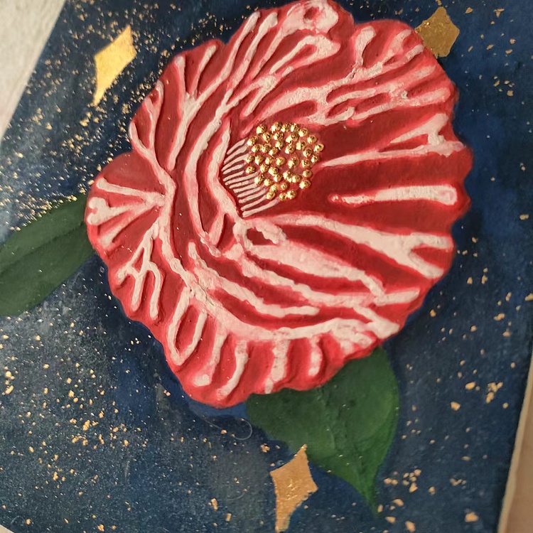 永遇乐 岩彩 茶花