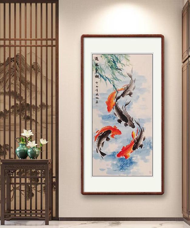 高晓林 （4093）国家一级美术师，江苏省美协会员《连年有余》