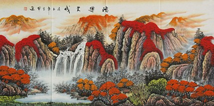 当代山水画家 阳立军 山水 国画