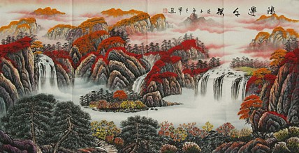当代山水画家 阳立军 山水 国画