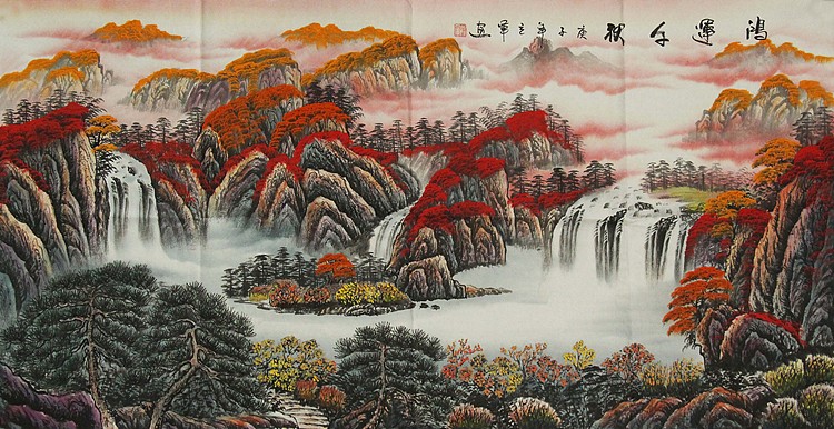当代山水画家 阳立军 山水 国画