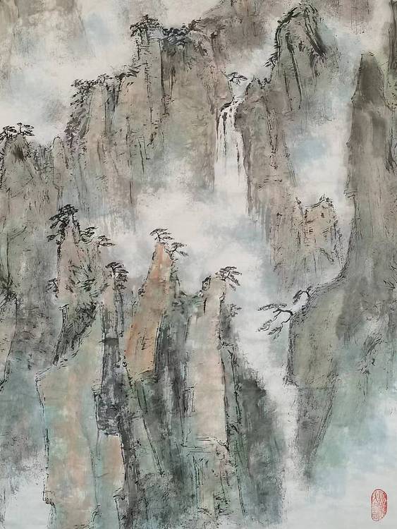 秦广宁 万壑松云
