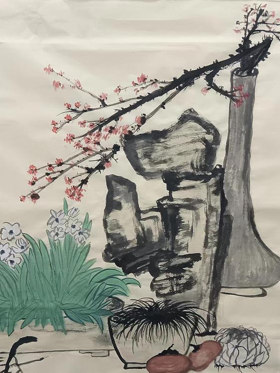 文化老兵 岁朝清供图