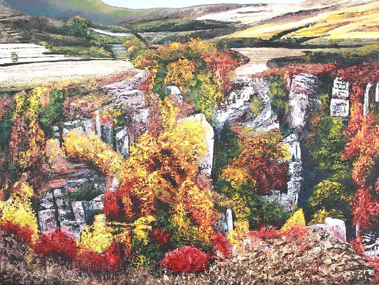 徐风华 核伙沟秋景