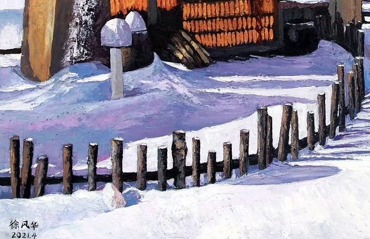 徐风华 北旅田园雪景系列之一