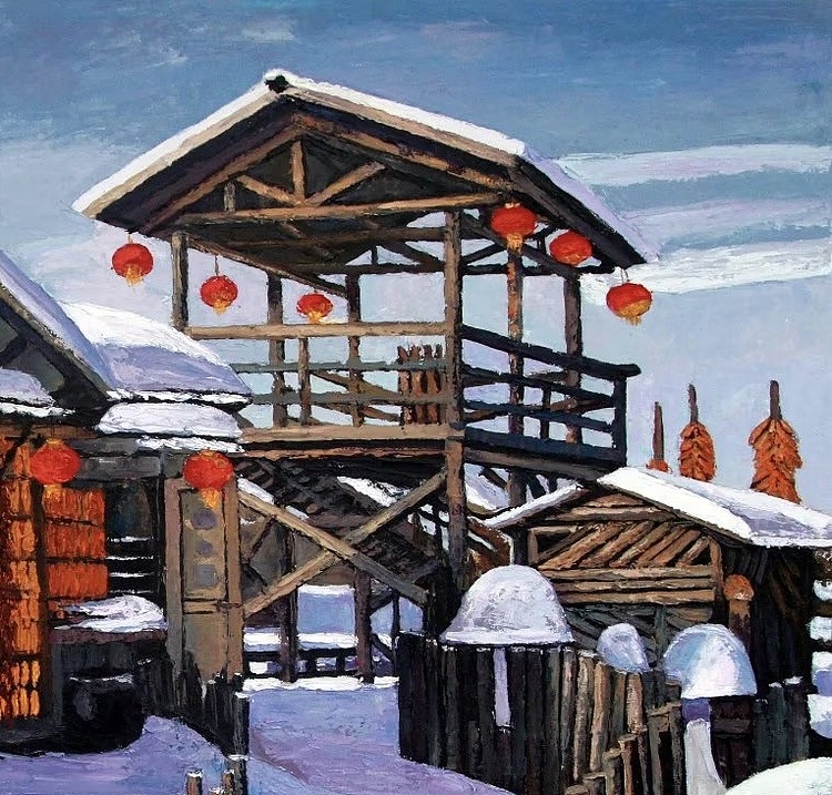 徐风华 北旅田园雪景系列之一
