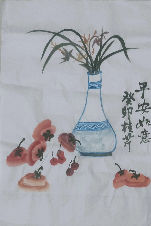 青年书画家 泰然自若 平安如意