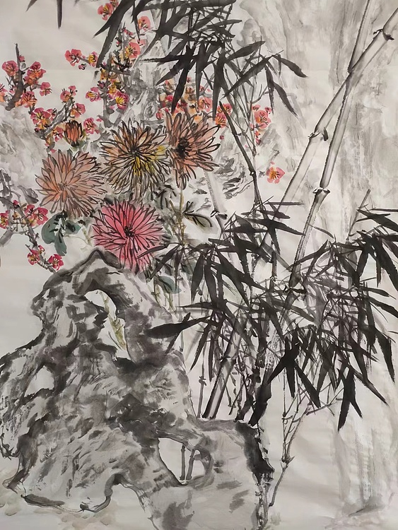 范立志 四君子图