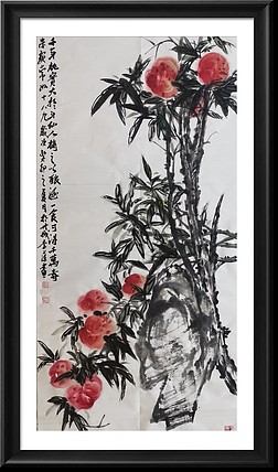 兰花 寿桃