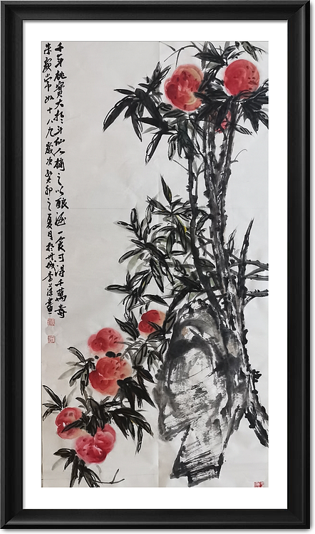 兰花 寿桃