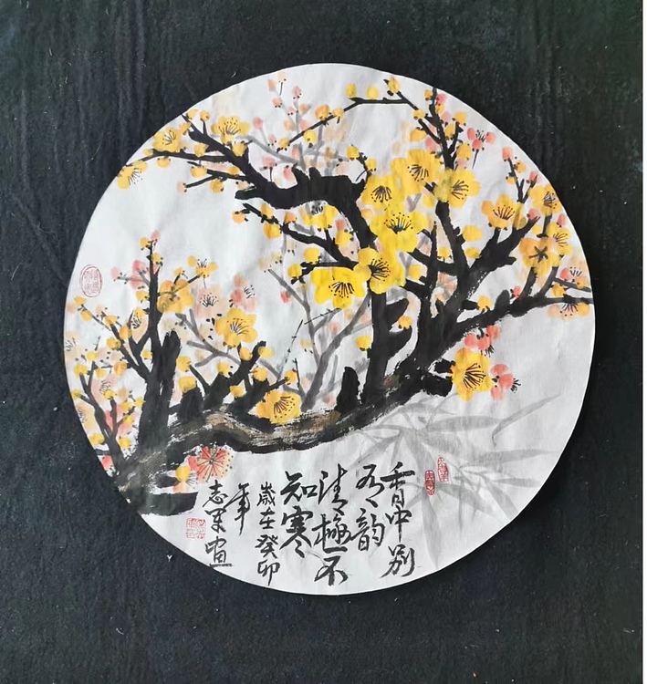 五谷丰登 黄色梅花