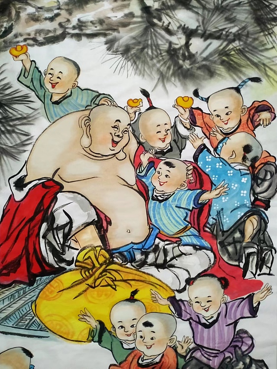 高兴 福寿图