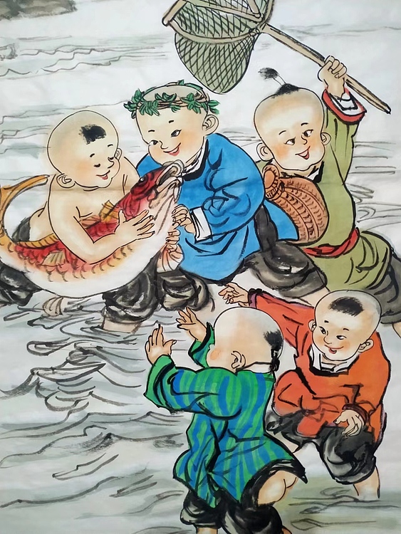 高兴 有余图