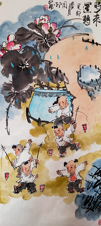 河北省美术家协会会员 侯同印 人物国画作品